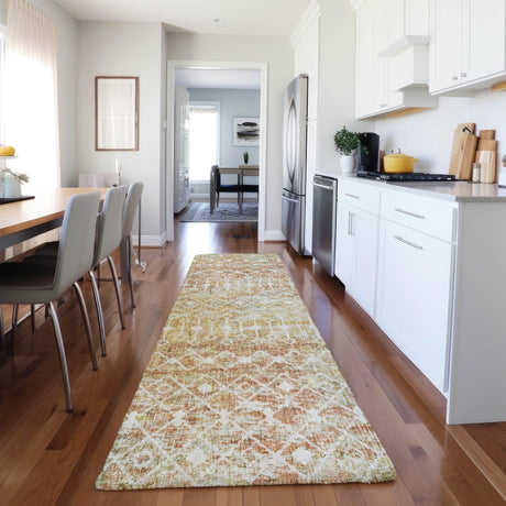 Dalyn Lorenzo LN7 Peach Rug shown in a room
