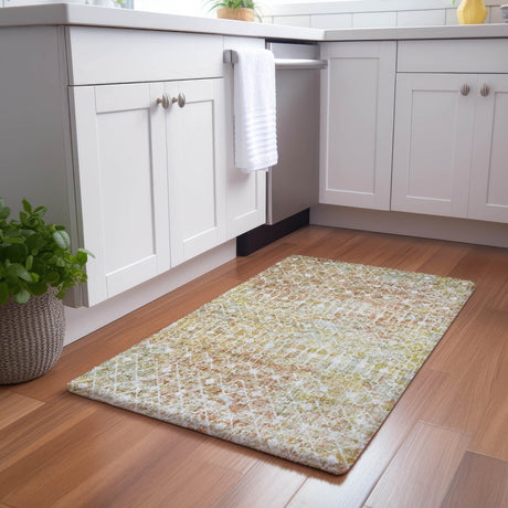 Dalyn Lorenzo LN7 Peach Rug shown in a room