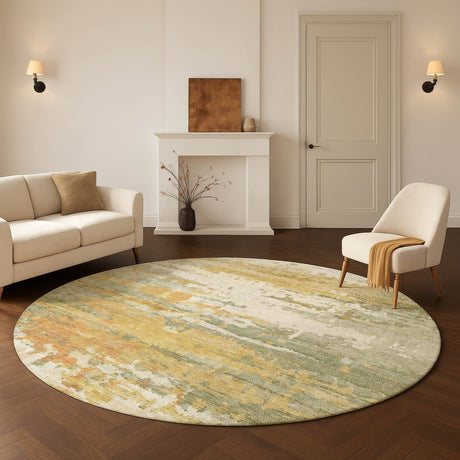 Dalyn Lumara LM1 Aloe Rug shown in a room