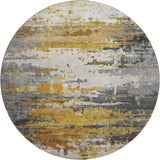 Dalyn Lumara LM1 Graphite Rug round rug