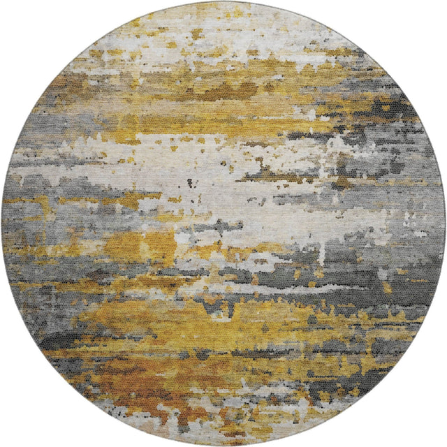Dalyn Lumara LM1 Graphite Rug round rug