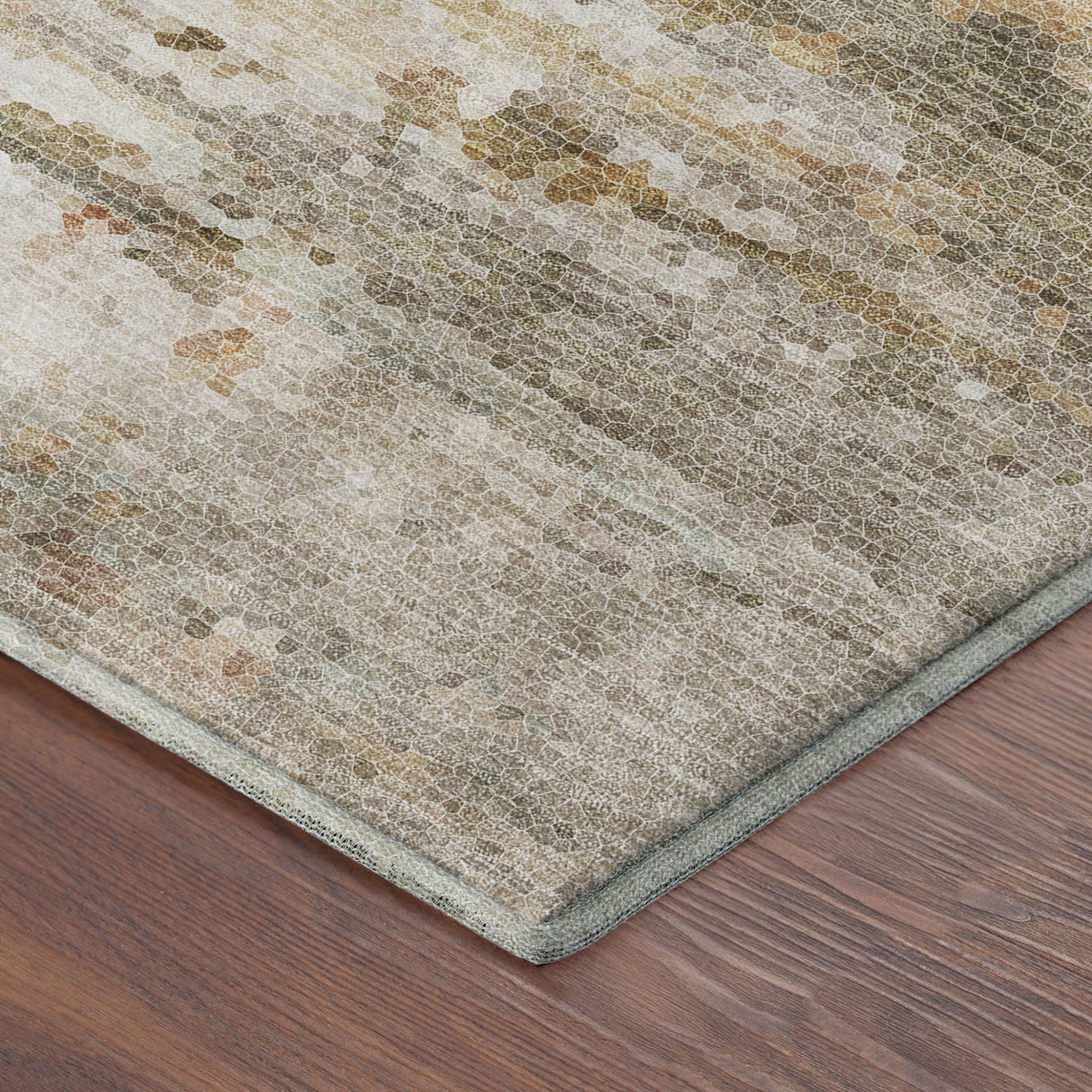 Dalyn Lumara LM1 Khaki Rug corner detail