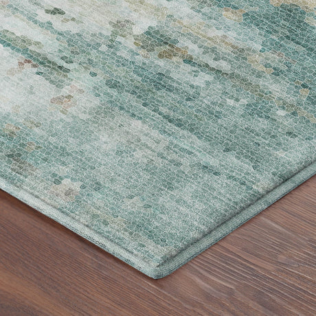 Dalyn Lumara LM1 Seafoam Rug corner detail
