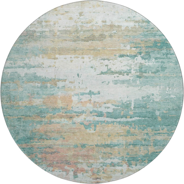 Dalyn Lumara LM1 Seafoam Rug round rug