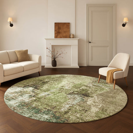 Dalyn Lumara LM2 Aloe Rug shown in a room