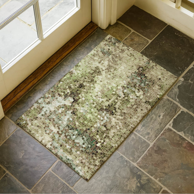 Dalyn Lumara LM2 Aloe Rug shown in a room