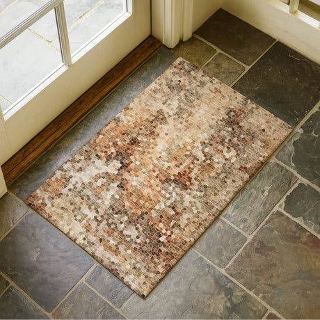 Dalyn Lumara LM2 Copper Rug shown in a room