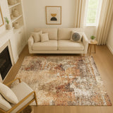 Dalyn Lumara LM2 Copper Rug shown in a room