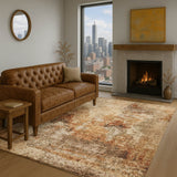 Dalyn Lumara LM2 Copper Rug shown in a room