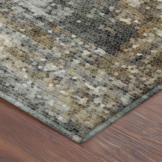 Dalyn Lumara LM2 Khaki Rug corner detail