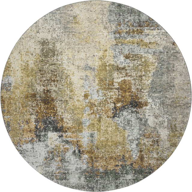 Dalyn Lumara LM2 Khaki Rug round rug