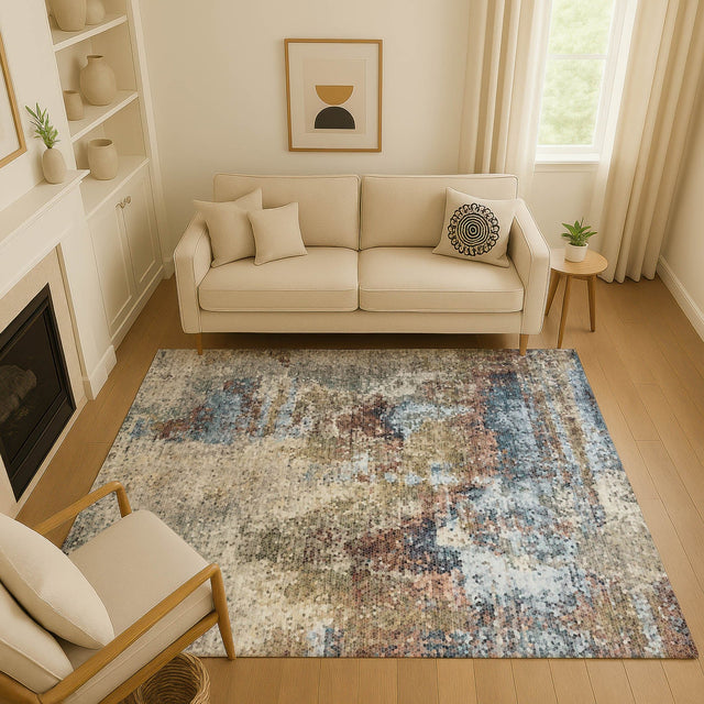 Dalyn Lumara LM2 Putty Rug shown in a room