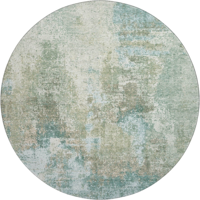 Dalyn Lumara LM2 Seafoam Rug round rug