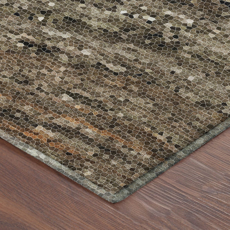 Dalyn Lumara LM3 Brown Rug corner detail