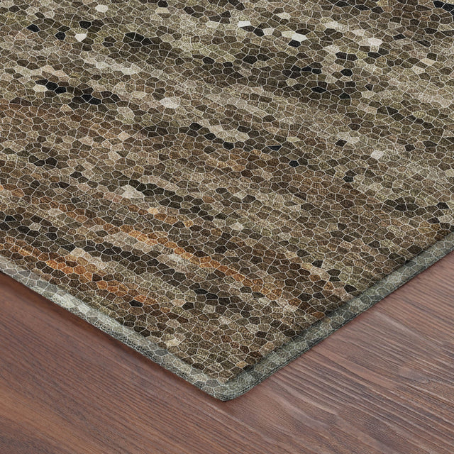 Dalyn Lumara LM3 Brown Rug corner detail