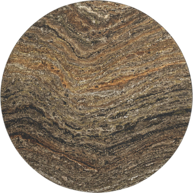 Dalyn Lumara LM3 Brown Rug round rug