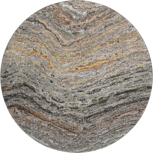 Dalyn Lumara LM3 Pewter Rug round rug