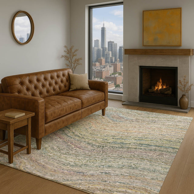 Dalyn Lumara LM3 Sage Rug shown in a room