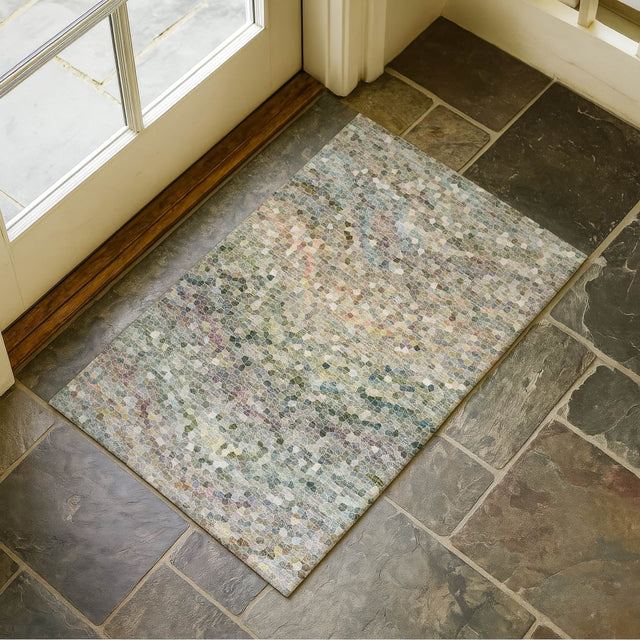 Dalyn Lumara LM3 Sage Rug shown in a room