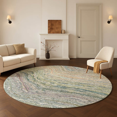 Dalyn Lumara LM3 Sage Rug shown in a room