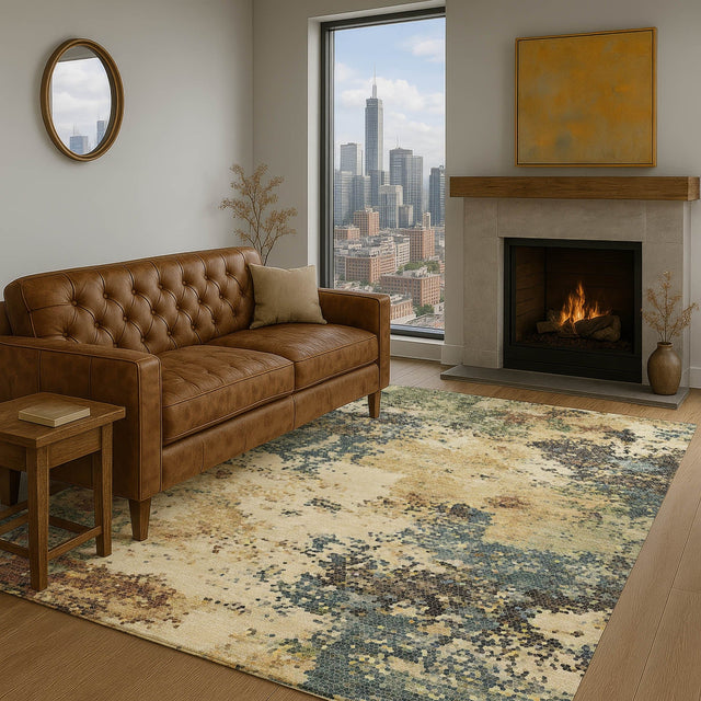 Dalyn Lumara LM4 Multi Rug shown in a room