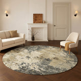 Dalyn Lumara LM4 Pewter Rug shown in a room