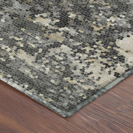 Dalyn Lumara LM4 Pewter Rug corner detail
