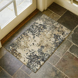 Dalyn Lumara LM4 Pewter Rug shown in a room