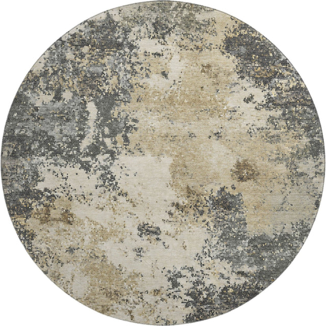 Dalyn Lumara LM4 Pewter Rug round rug