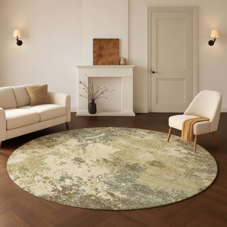 Dalyn Lumara LM4 Wheat Rug shown in a room