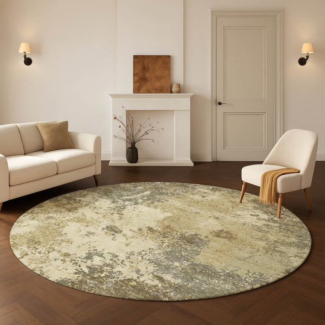 Dalyn Lumara LM4 Wheat Rug shown in a room