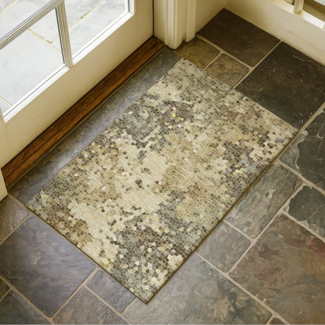 Dalyn Lumara LM4 Wheat Rug shown in a room