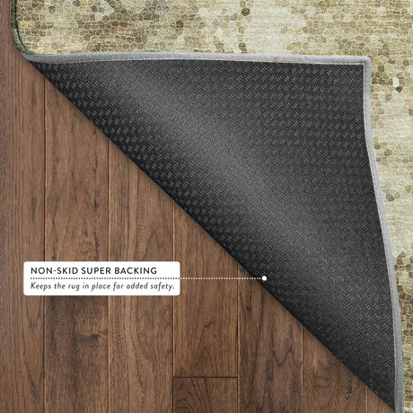 Dalyn Lumara LM4 Wheat Rug backing detail