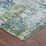 Dalyn Lumara LM5 Aqua Rug corner detail