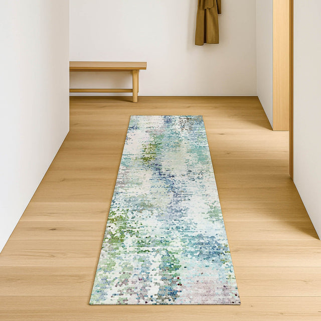 Dalyn Lumara LM5 Aqua Rug shown in a room