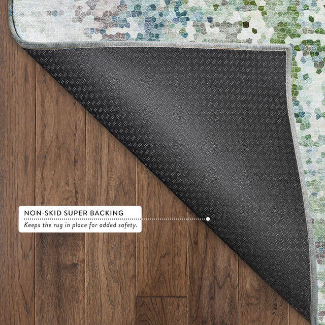 Dalyn Lumara LM5 Aqua Rug backing detail