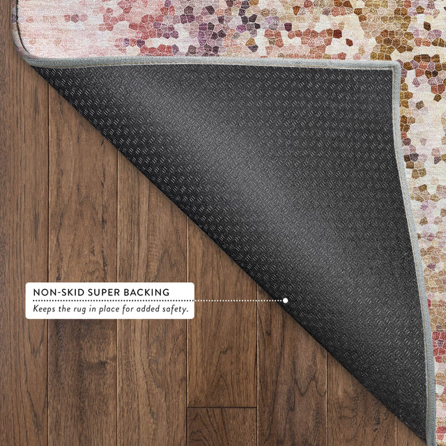 Dalyn Lumara LM5 Blush Rug backing detail