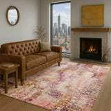 Dalyn Lumara LM5 Blush Rug shown in a room