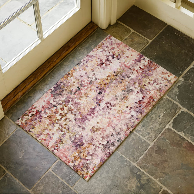 Dalyn Lumara LM5 Blush Rug shown in a room