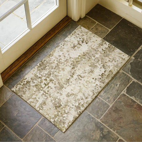 Dalyn Lumara LM5 Khaki Rug shown in a room