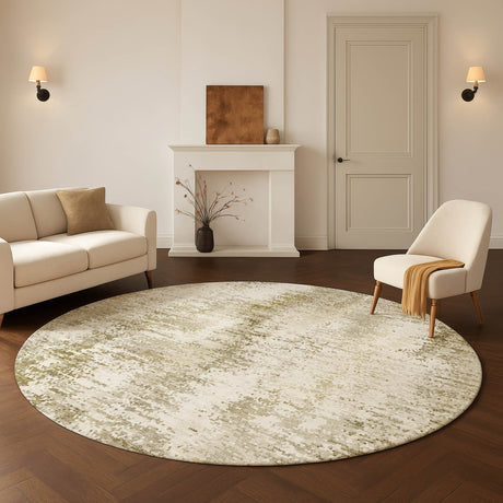 Dalyn Lumara LM5 Khaki Rug shown in a room