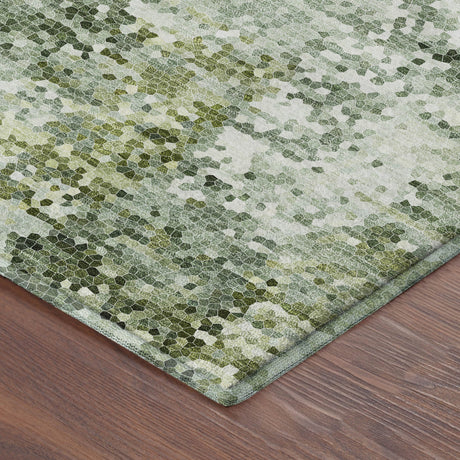 Dalyn Lumara LM5 Olive Rug corner detail