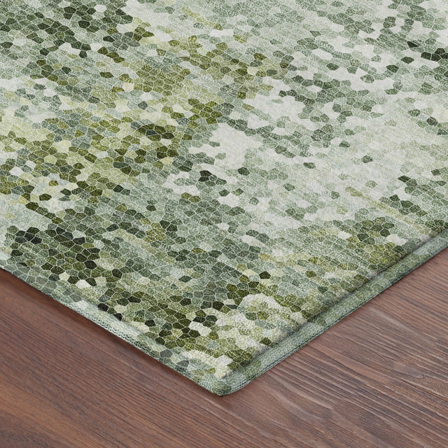 Dalyn Lumara LM5 Olive Rug corner detail
