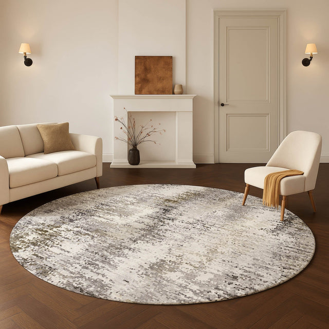 Dalyn Lumara LM5 Putty Rug shown in a room