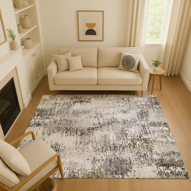 Dalyn Lumara LM5 Putty Rug shown in a room