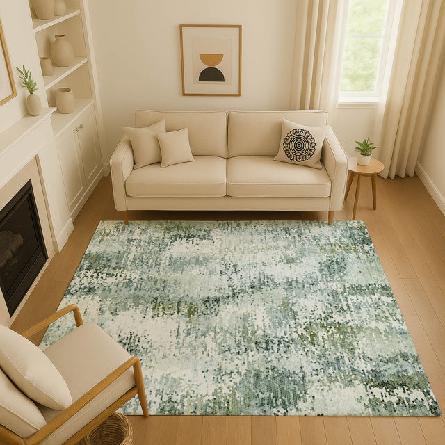 Dalyn Lumara LM5 Sage Rug shown in a room