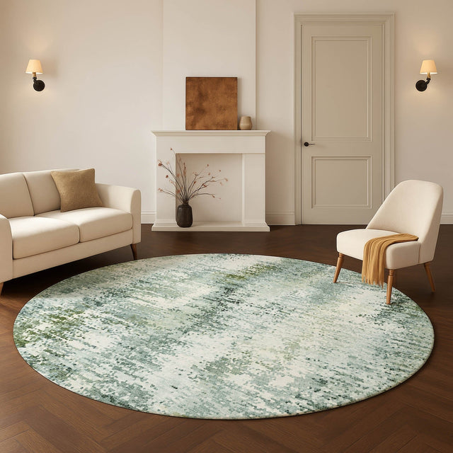 Dalyn Lumara LM5 Sage Rug shown in a room