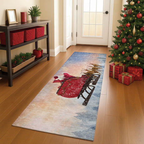 Dalyn Merry & Bright MY1 Twilight Rug shown in a room