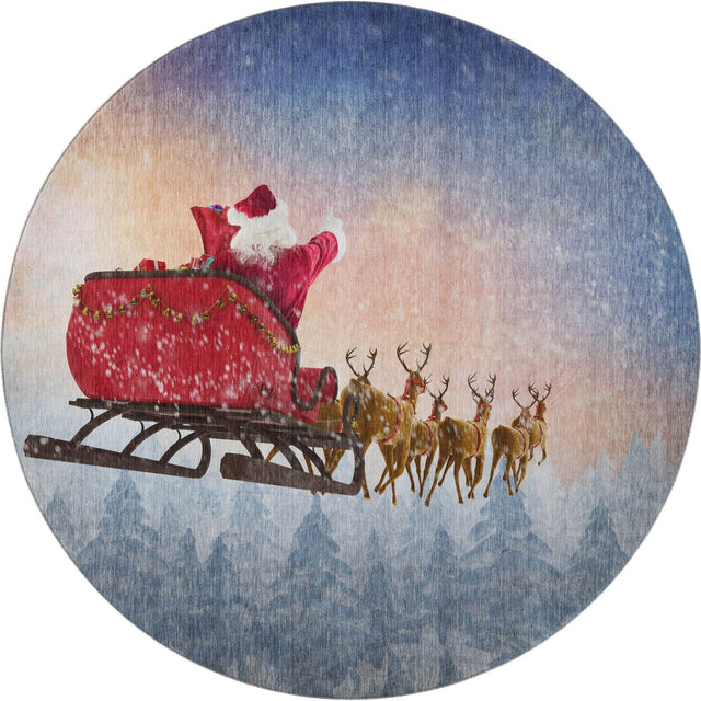 Dalyn Merry & Bright MY1 Twilight Rug round rug