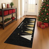 Dalyn Merry & Bright MY11 Black Rug shown in a room